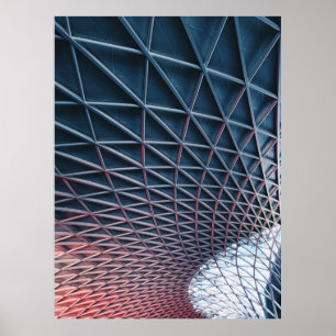 Low-angle photo of building structure poster