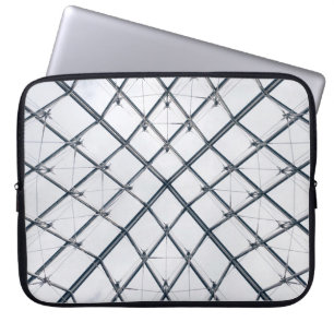 Low-angle photo of grey metal frame laptop sleeve