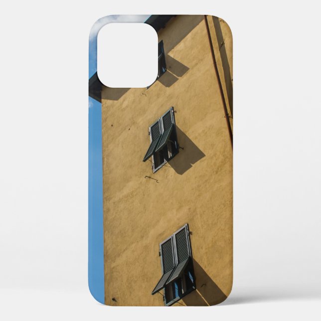 LOW ANGLE PHOTOGRAPHY OF BROWN LOUVER WINDOW Case-Mate iPhone CASE (Back)