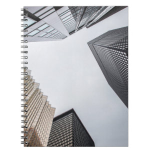 LOW-ANGLE PHOTOGRAPHY OF HIGH-RISE BUILDINGS NOTEBOOK