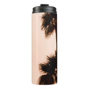LOW-ANGLE PHOTOGRAPHY PALM PLANTS THERMAL TUMBLER