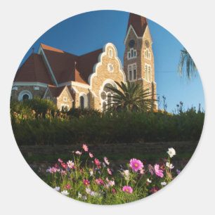 Low Angle View Of The Christ Church Classic Round Sticker