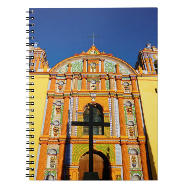 Low Angle View Of Yellow Ornate Church Notebook (Front)