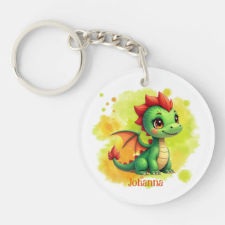 Low baby revenge green orange key ring