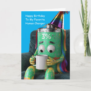 Low Battery Best Friend Birthday Humour Card