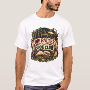 Low Battery Book Club – Introvert Reader Vintage D T-Shirt