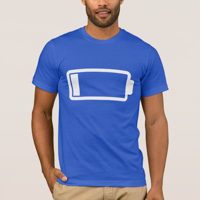 Low Battery - Dark T-Shirt (Front)