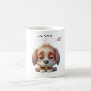Low Battery Dog Meme Coffee Mug