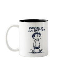 Low Battery Mug – Caffeine Recharge Needed