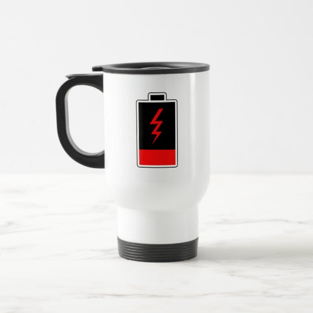 Low Battery Travel Mug (Left)