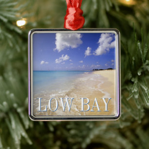 Low Bay Beach, Barbuda, Antigua Metal Tree Decoration