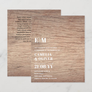 LOW BUDGET All-in-1 Modern Bold Text Wedding