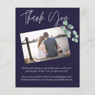 LOW bUDGET Navy White Sage Thank You