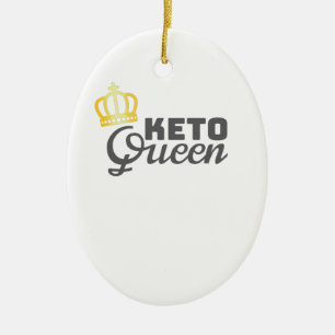 Low Carb Diet Gift Keto Queen Womens Keto Gift Ceramic Tree Decoration