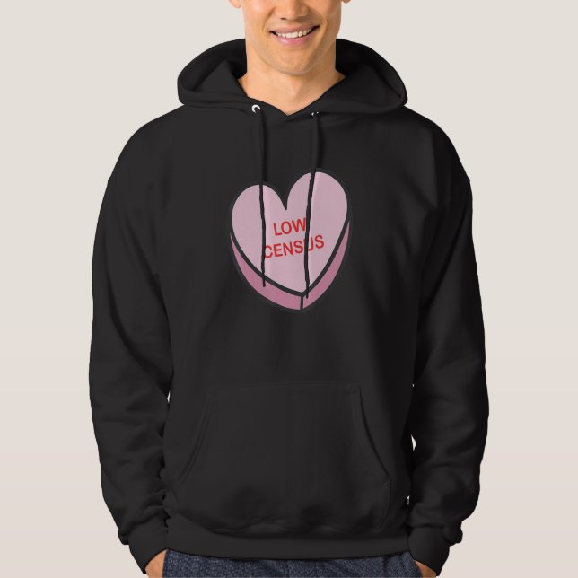 Low Census Happy Valentines Day Nurse Group Matchi Hoodie (Front)
