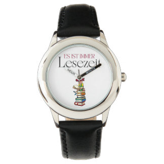 Low children's clock "It's always read time" Watch