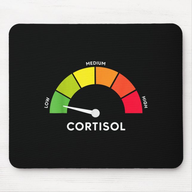 Low cortisol levels meme  mouse mat (Front)