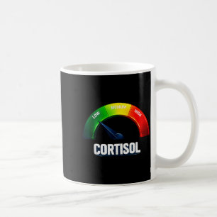 Low cortisol levels v meme funny coffee mug