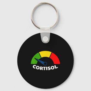 Low cortisol levels v meme funny stress relief  key ring