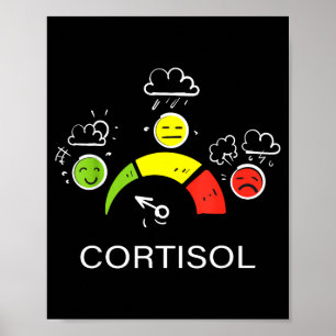 Low cortisol levels v meme poster
