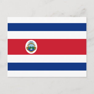 Low Cost! Costa Rica Flag Postcard