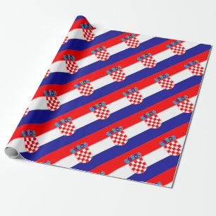 Low Cost! Croatian Flag Wrapping Paper