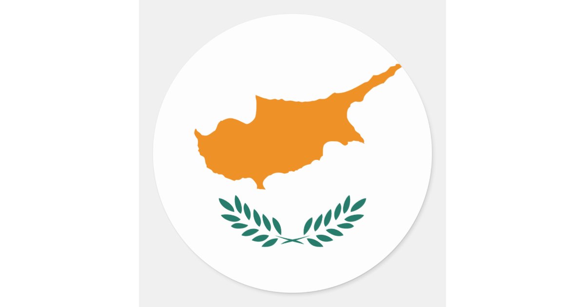 Low Cost! Cyprus Flag Classic Round Sticker | Zazzle