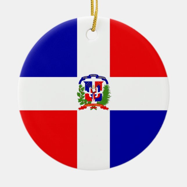 Low Cost! Dominican Republic Ceramic Tree Decoration (Front)