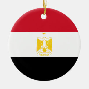 Low Cost! Egypt Flag Ceramic Tree Decoration