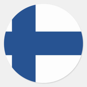 Low Cost! Finland Flag Classic Round Sticker