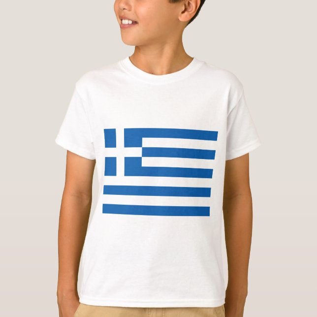 Low Cost! Greece Flag T-Shirt (Front)
