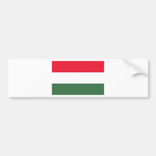 Low Cost! Hungary Flag Bumper Sticker