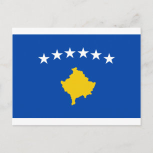 Low Cost! Kosovo Flag Postcard
