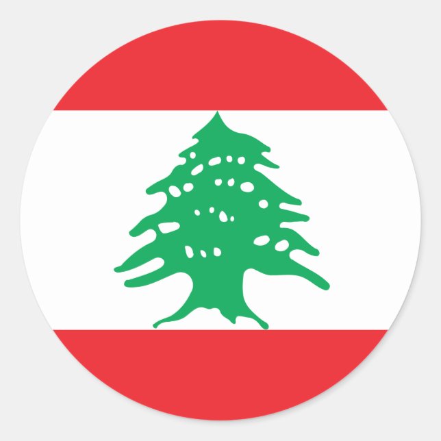 Low Cost! Lebanon Flag Classic Round Sticker (Front)