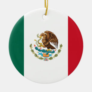 Low Cost! Mexico Flag Ceramic Tree Decoration