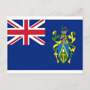 Low Cost! Pitcairn Islands Flag Postcard