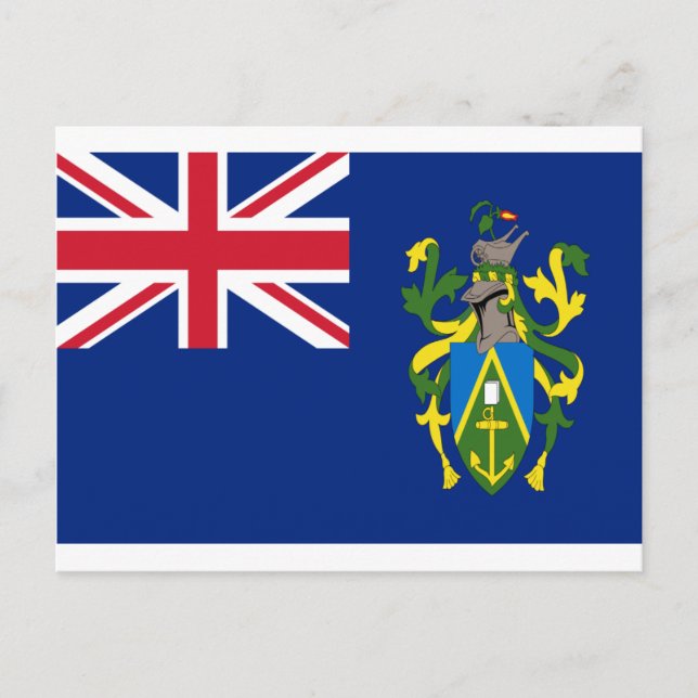 Low Cost! Pitcairn Islands Flag Postcard (Front)