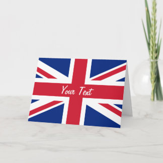 Low Cost Union Jack Flag of Great Britain Card