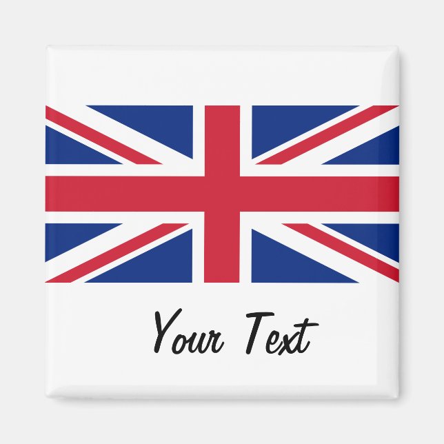 Low Cost Union Jack Flag of Great Britain Magnet (Front)