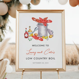 Low Country Boil Welcome Poster