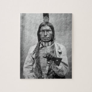 Low Dog - Native American vintage photo Jigsaw Puzzle