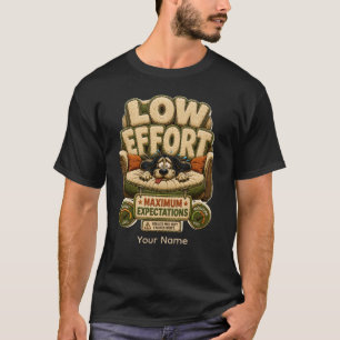 Low Effort Funny Burnout Office Humour T-Shirt
