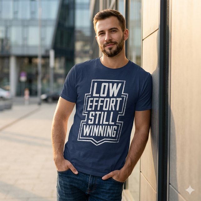 Low Effort Still Winning Funny Meme Shirt (Creator Uploaded)