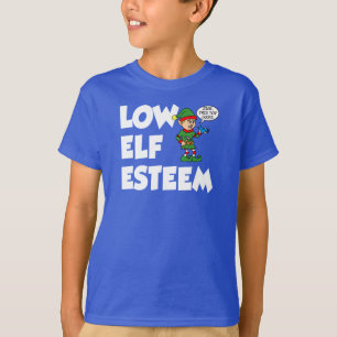 Low Elf Esteem Christmas Holiday Funny T-Shirt