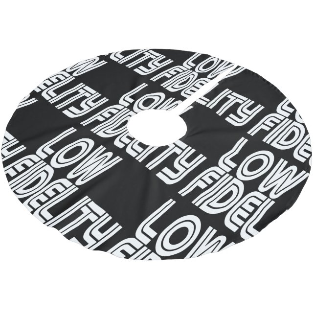 Low Fidelity Brushed Polyester Tree Skirt (Angled)