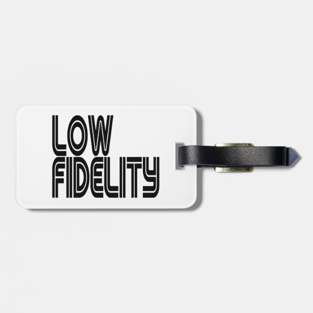 Low Fidelity Luggage Tag (Back Horizontal)