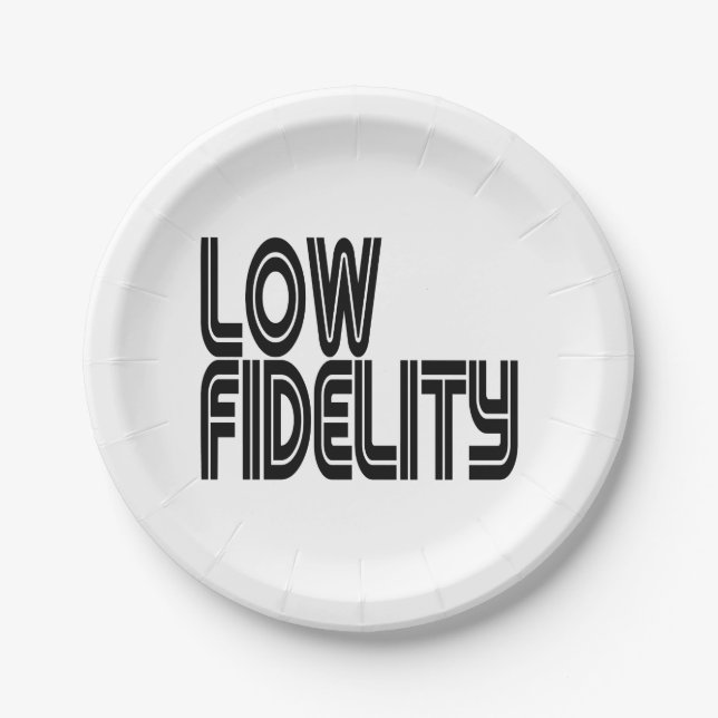 Low Fidelity Paper Plate (Front)