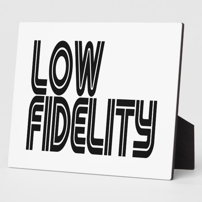 Low Fidelity Plaque (Side)