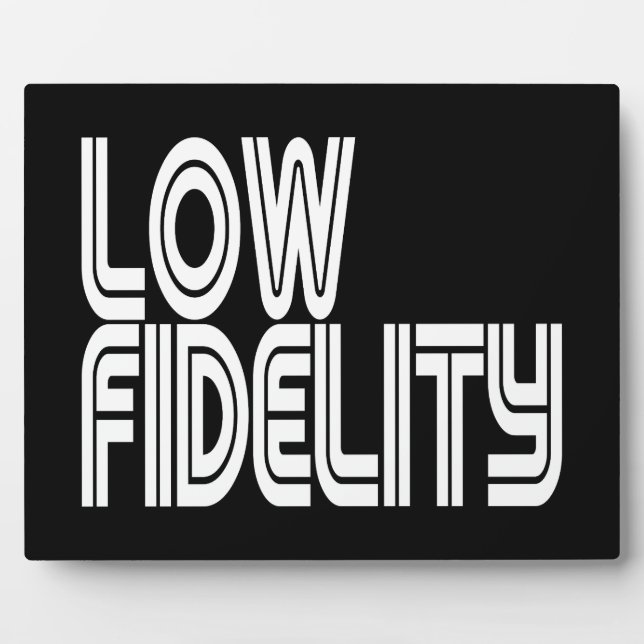 Low Fidelity Plaque (Front)