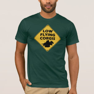 Low Flying Corgis (Cardigan) T-Shirt